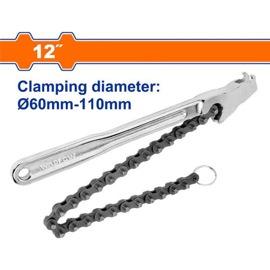 WADFOW Chain Oil Filter Wrench 12in WAW1312