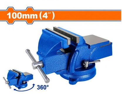 WADFOW Swivel Bench Vise 4in 100mm with Anvil WBV1A04