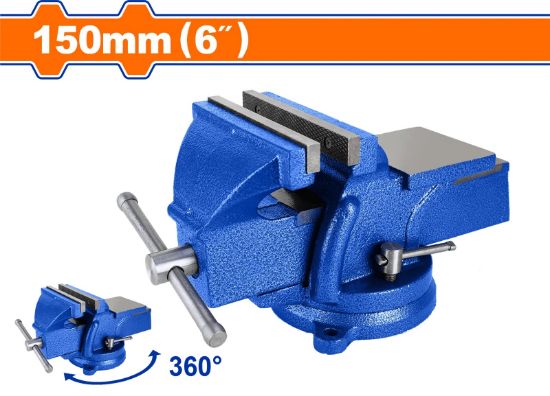 WADFOW Swivel Bench Vise 6in 150mm with Anvil WBV1A06