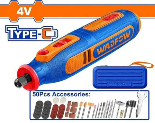 WADFOW Cordless Rotary Tool 4V USB-C with 50pcs Accessories WRYN418