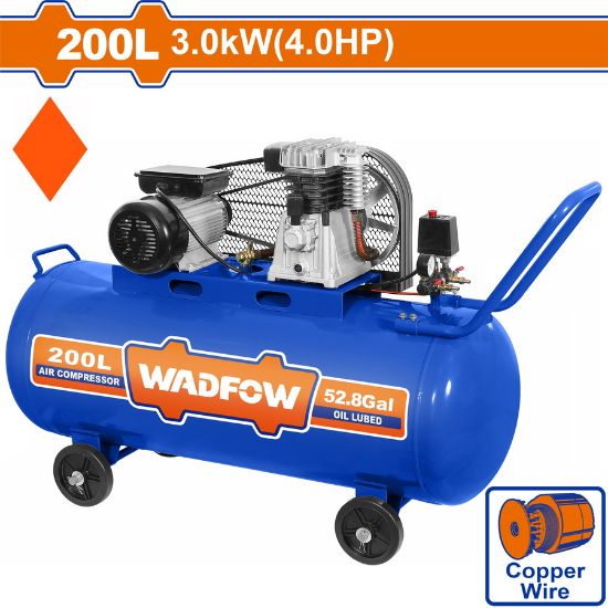 WADFOW Belt-Driven Air Compressor 200L 3kW 4HP WAP4R22