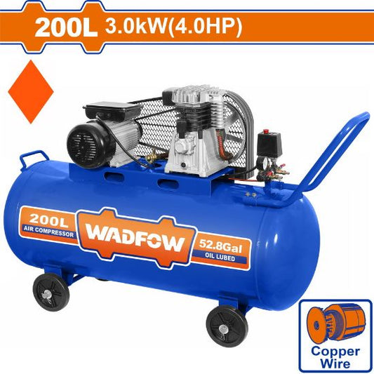 WADFOW Belt-Driven Air Compressor 200L 3kW 4HP WAP4R22