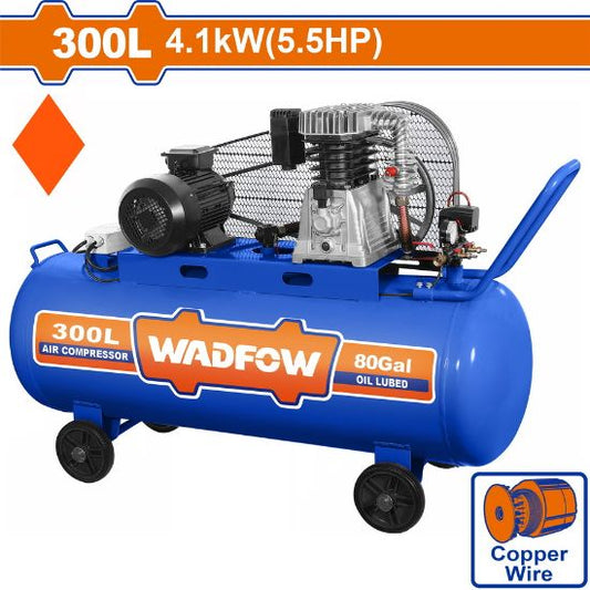 WADFOW Belt-Driven Air Compressor 300L 4.1kW 5.5HP 380V WAP4R33