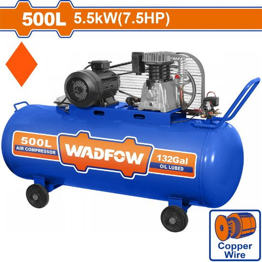 WADFOW Belt-Driven Air Compressor 500L 5.5kW 7.5HP 380V WAP4R35