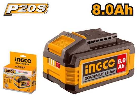 INGCO FBLI2128 | بطارية ليثيوم 20 فولت 8.0 أمبير فدار