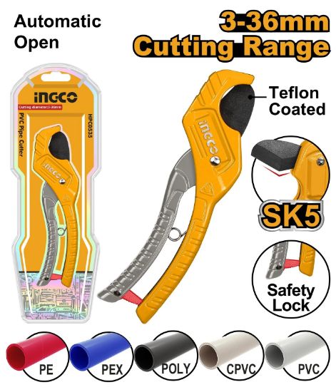 INGCO HPC3135 PPR Pipe Cutter 3-36mm 210mm
