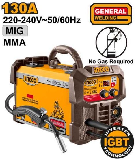 INGCO ING-FC13018 Inverter Welding Machine MIG/MMA 130A Gasless