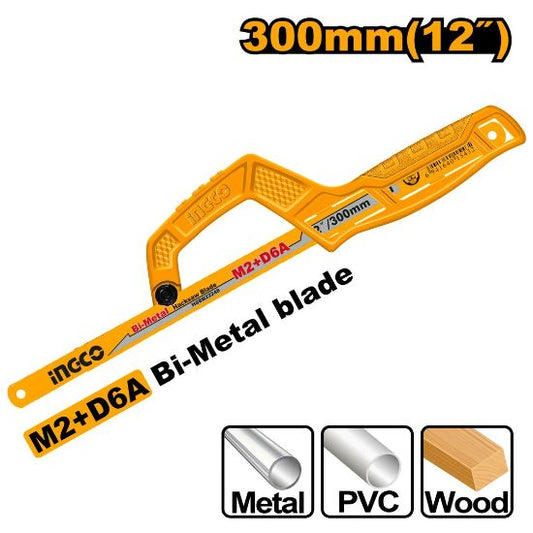 INGCO MHHF1504 Mini Hacksaw Frame 300mm 12"