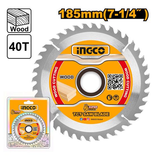 INGCO TSB118515 Circular Saw Blade 185mm 40T Wood