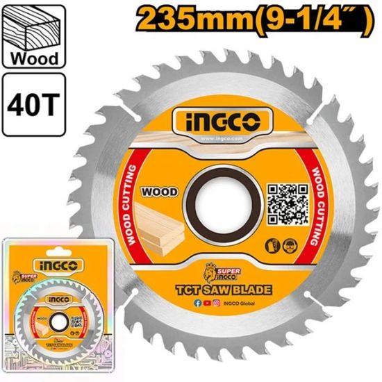 INGCO TSB123525 Circular Saw Blade 235mm 40T Wood