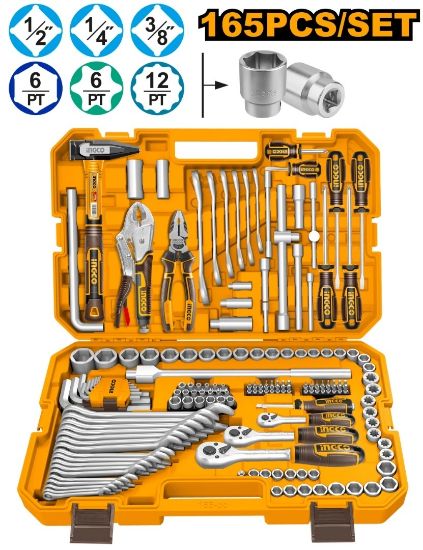INGCO HKTHP51658 Combination Tools Set 165Pcs