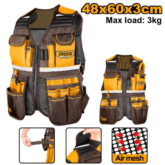 INGCO HTVT09028 Tool Vest 17 Pockets