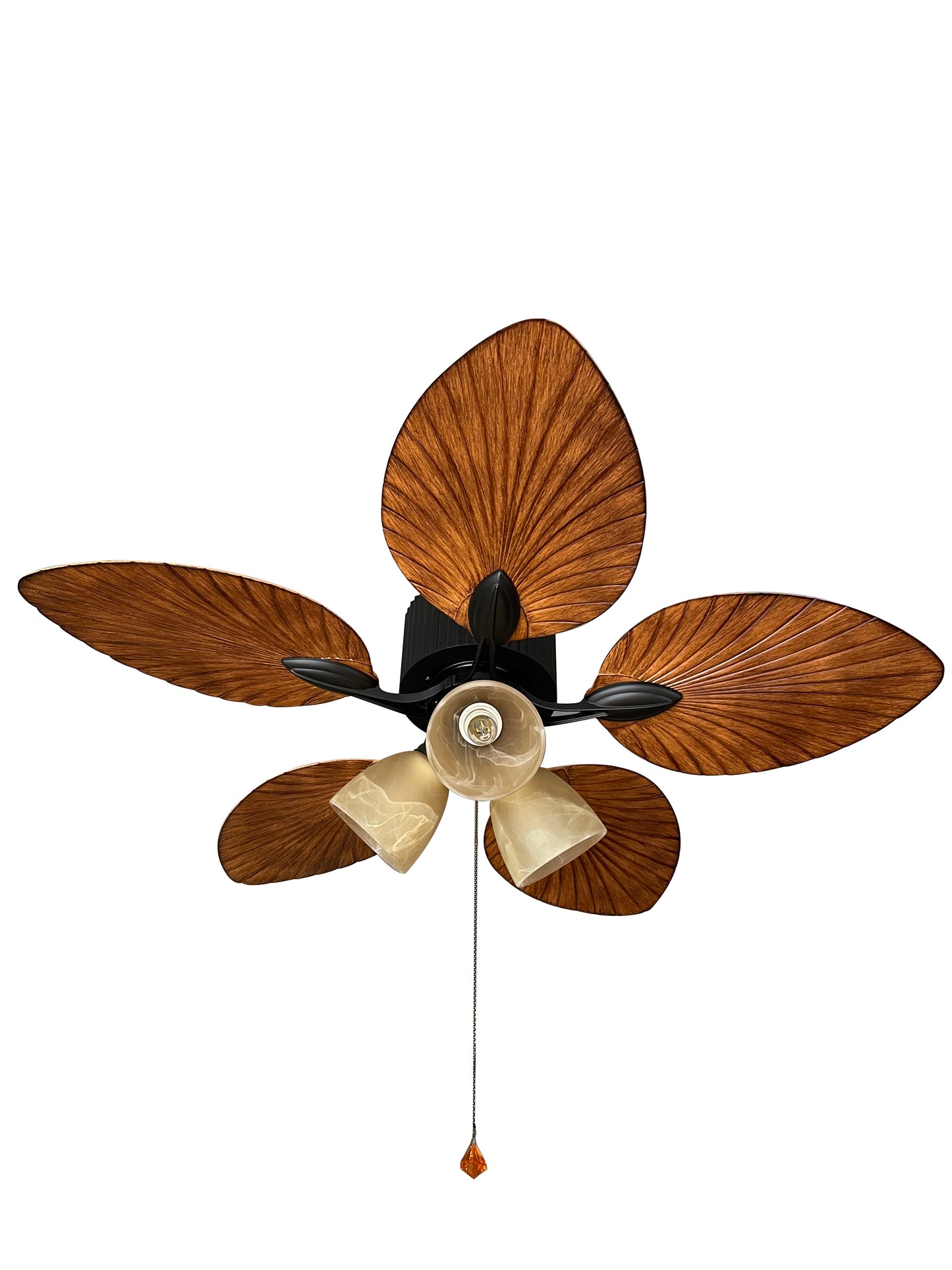 GS4008 52-Inch Tropical Palm Leaf Ceiling Fan with Light