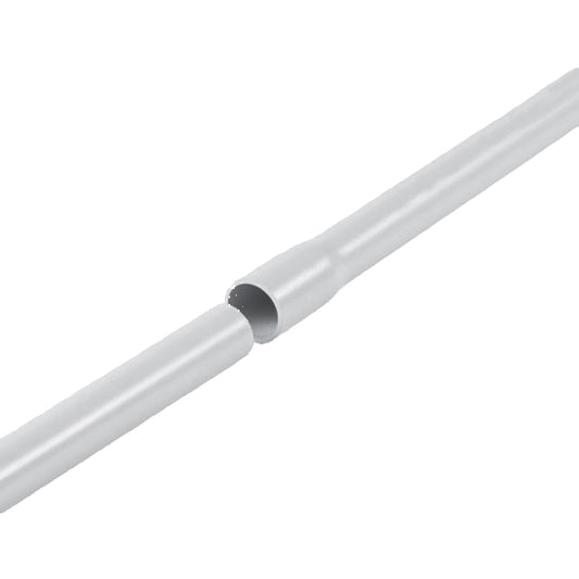 White plastic pipe with a cut section on a white background, featuring the Euro Plastik brand.