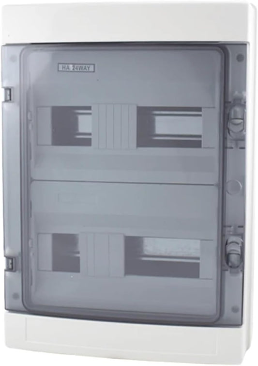 V.E.M. Plastic Distribution Panel 24 Ways IP65 295x420x140mm