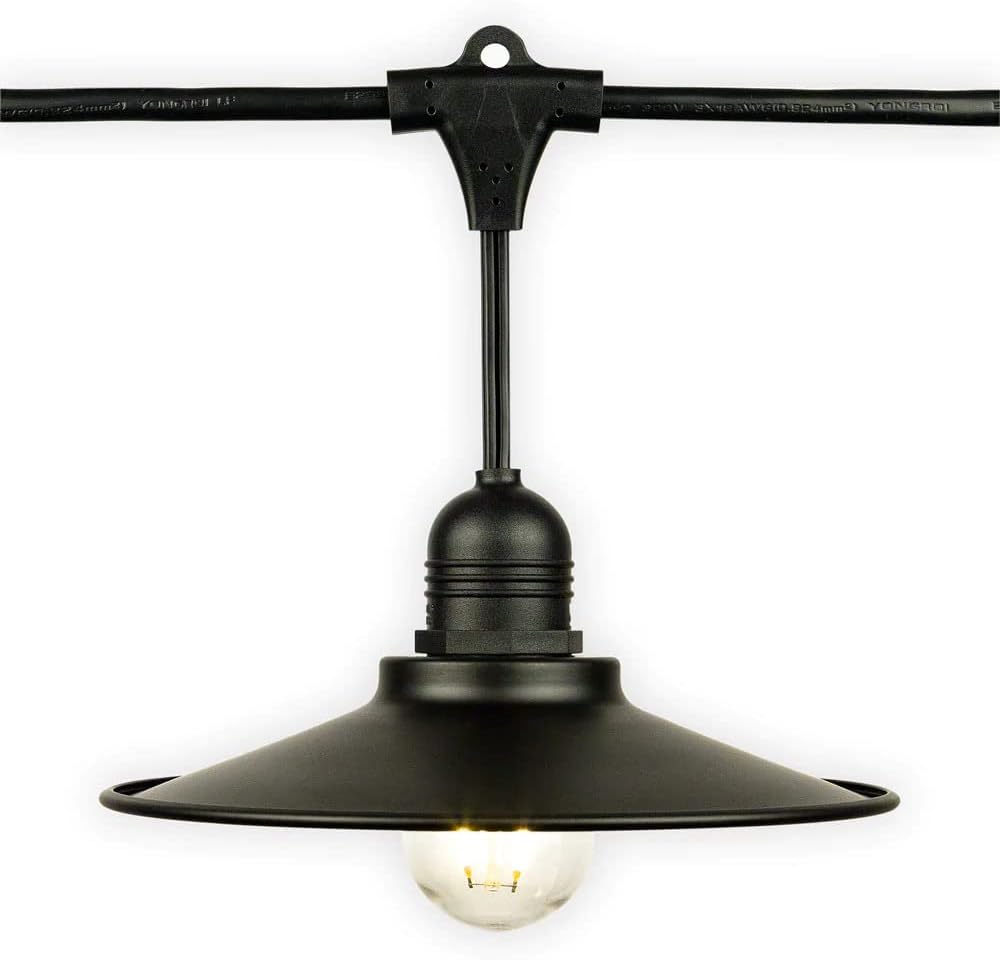 Gemini said Aura Outdoor Festoon String Lights - 5 Meters, 10 LED Bulbs (3000K Warm White) with Decorative Hats Aura Lighting