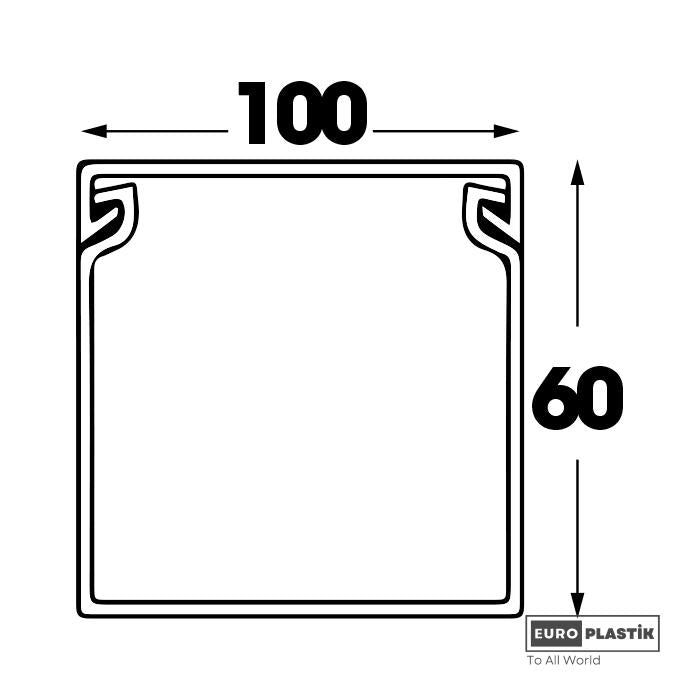Slotted Cable Trunking 100×60 – Euro Plastik
