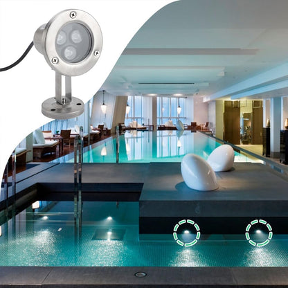 AURA Pond Light – Stainless Steel 12V LED (3W) - Azar Group