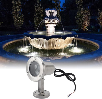 AURA Pond Light – Stainless Steel 12V LED (3W) - Azar Group