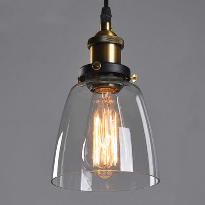 AUR-PEND-6058-1-YH Vintage-Inspired Glass Pendant Light