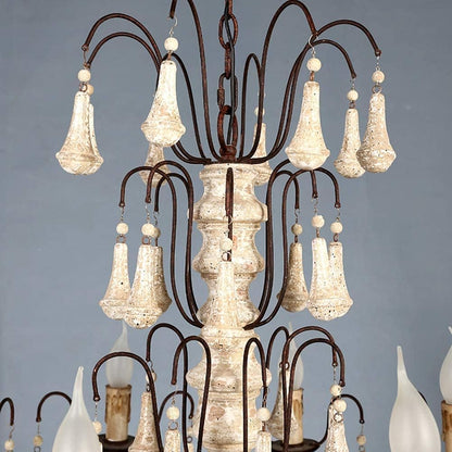 AUR-PEND-SY88022-8A Romatti HOFIT Rustic 8-Light Chandelier