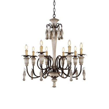 AUR-PEND-SY88090-8 Vintage-Inspired 8-Light Chandelier