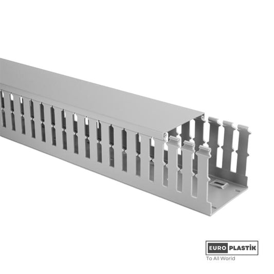 Slotted Cable Trunking 40×40 – Euro Plastik