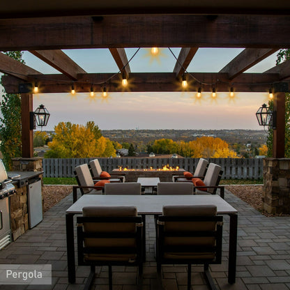 Aura Outdoor Festoon String Lights - 5 Meters, 10 LED Bulbs (3000K Warm White) Aura Lighting