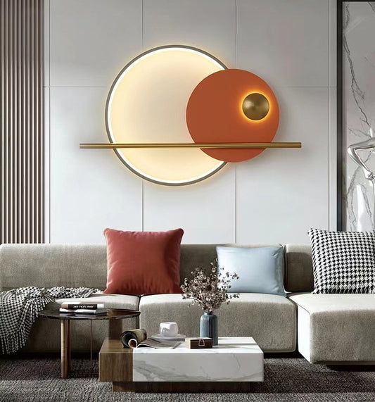 AUR-W218-20W-GD Modern Geometric Wall Sconce