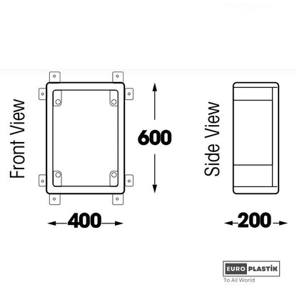 PC Board 400x600x200 dimensions