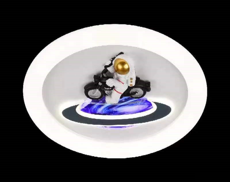 AUR-KID-3081 Astronaut Motorcycle Ceiling Light