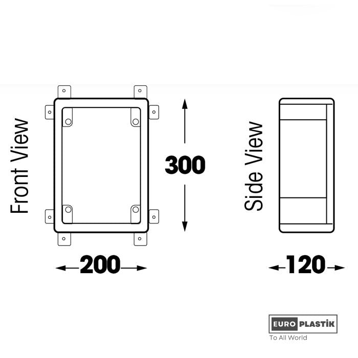 PC BOARD 200X300X130 – Euro Plastik