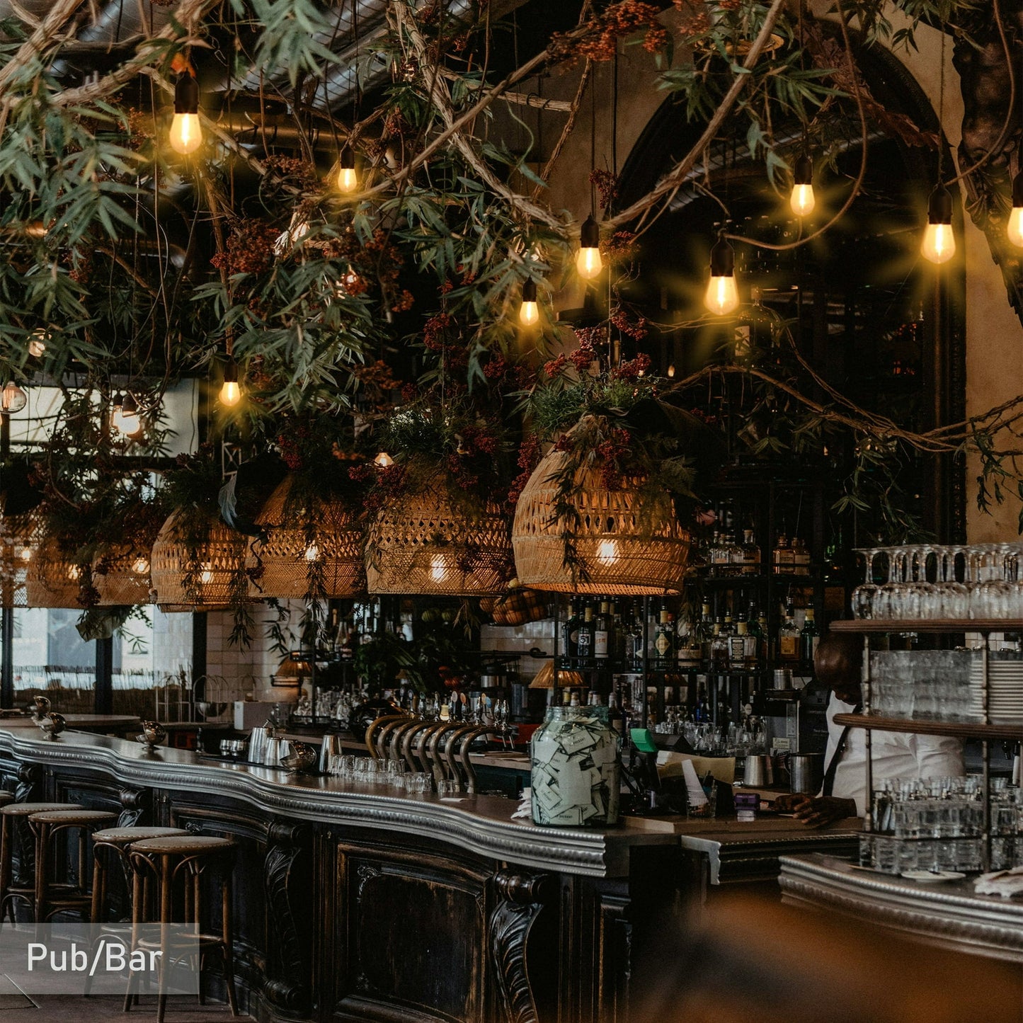 Aura Outdoor Festoon String Lights - 5 Meters, 10 LED Bulbs (3000K Warm White) Aura Lighting