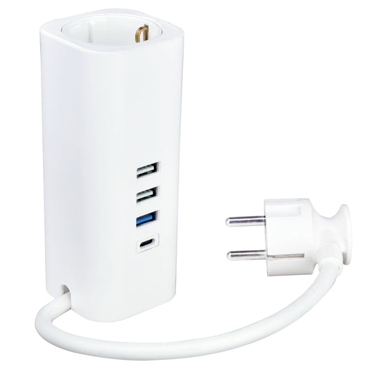 V.E.M. 1-Way Socket with USB – Compact Design, Powerful Charging