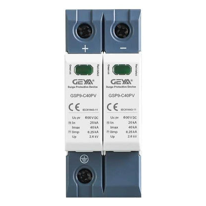 GEYA GSP9-C40PV 2P DC surge protection device, front view