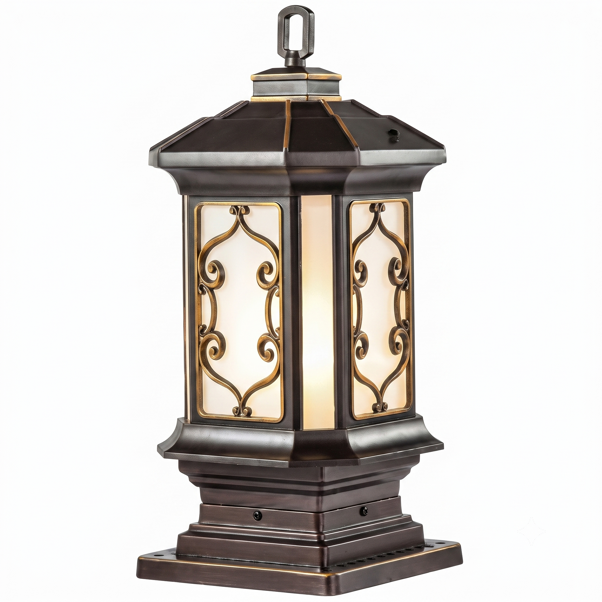 Aura Outdoor Fence Lamp AUR-ODL-602F-CF+AB (L / XL) Aura Lighting