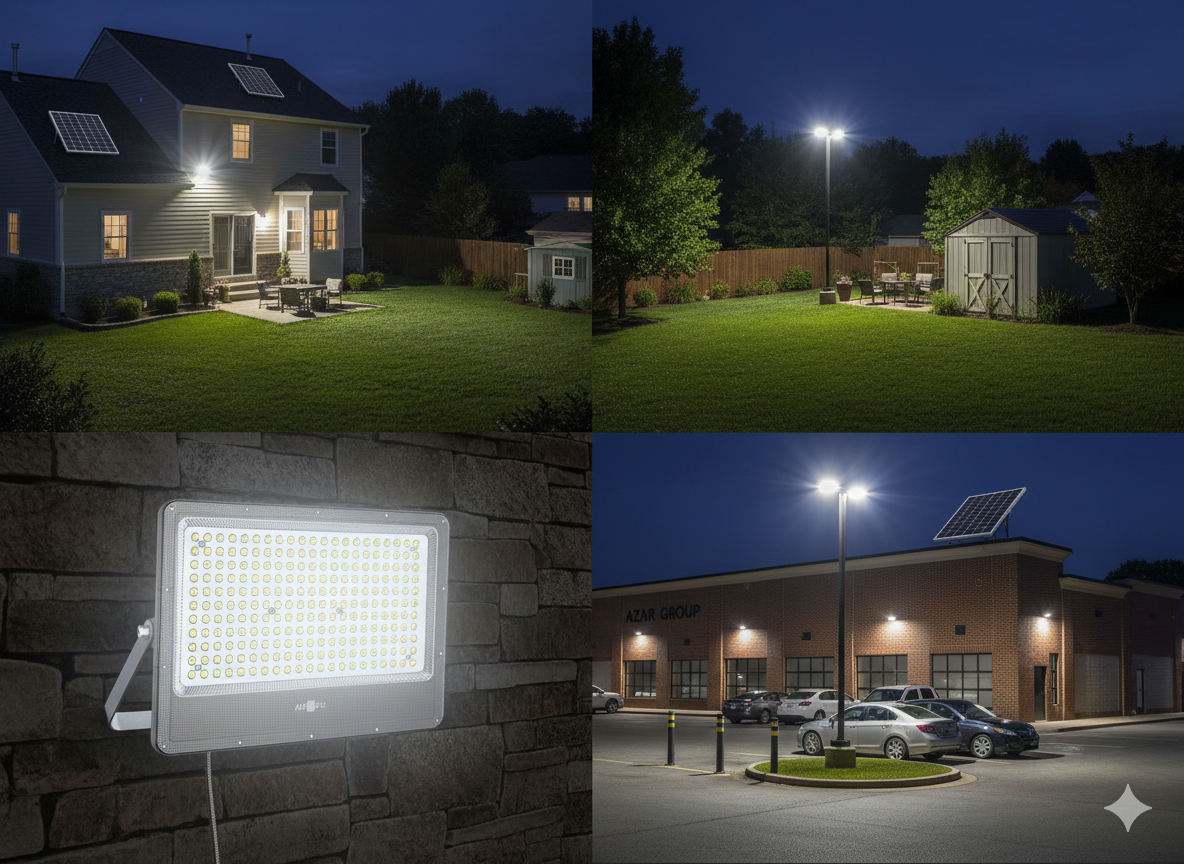 Aura Solar Flood Light 400W 3000K Aura Lighting