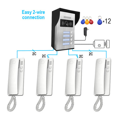 V.E.M. Audio Doorphone - 4 Household V.E.M.
