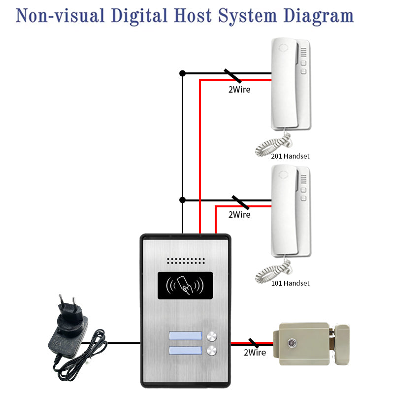 V.E.M. Audio Doorphone - 2 Household V.E.M.