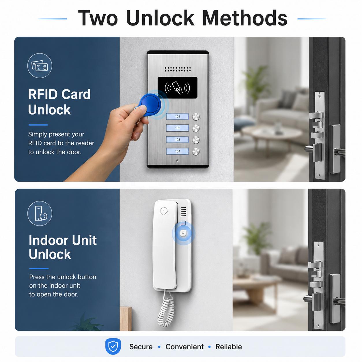 V.E.M. Audio Doorphone - 6 Household V.E.M.