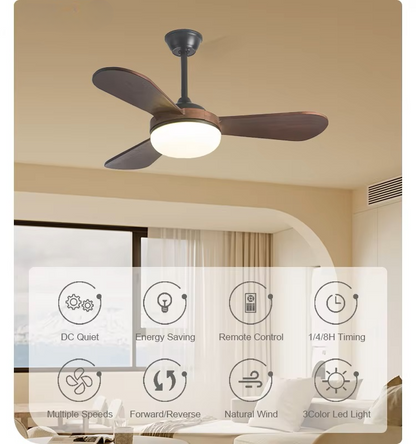 GS2393 29-Inch Modern Ceiling Fan with LED Light