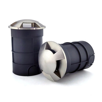 LED Deck Light – Stainless Steel 4-Way (3W, 220V, IP67, Warm White 3000K) - Azar Group