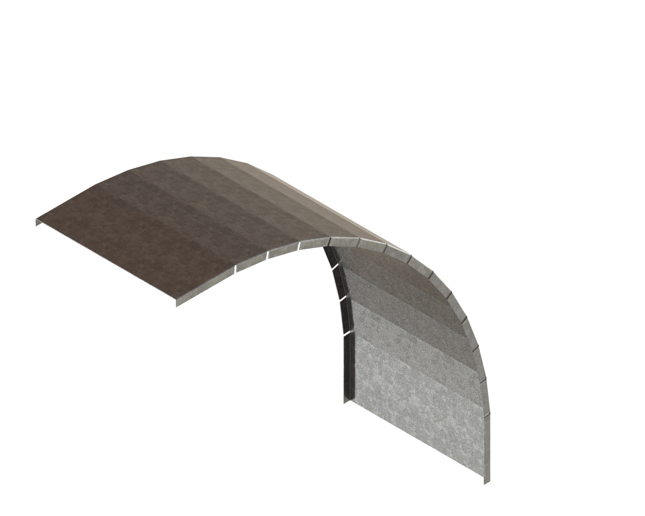 Cover for Vertical Outside Bend of Cable Tray W:600MM T:1.5MM Pre-Galvanized
