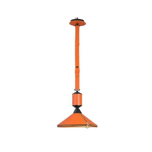 AUR-MD1742-D470-OR Tiferet Orange Leather Pendant Light