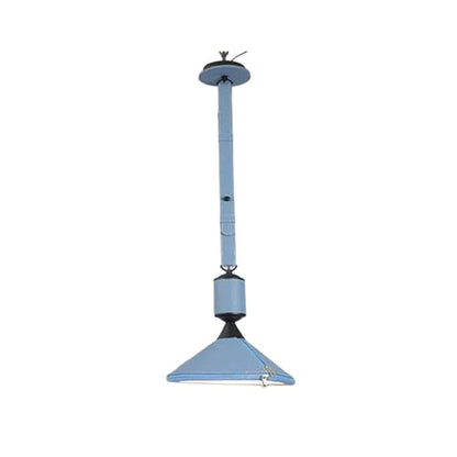 AUR-MD1742-D350-BL Tiferet Blue Leather Pendant Light