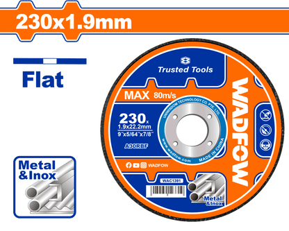WADFOW 230 x 1.9 x 22.2 mm ديسك قص حديد Wadfow