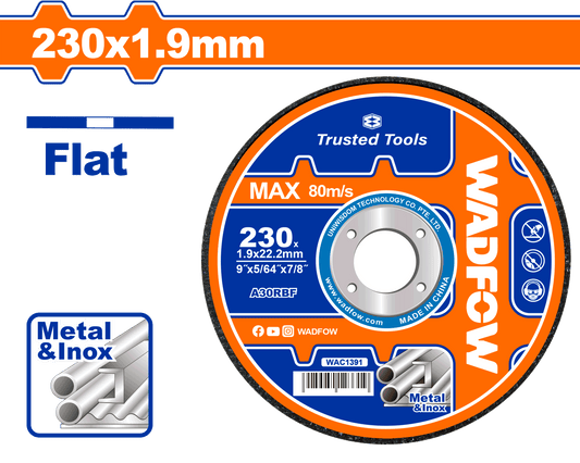 WADFOW 230 x 1.9 x 22.2 mm ديسك قص حديد Wadfow