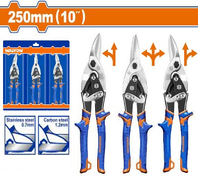 WADFOW 3Pcs 10" (250 mm) طقم مقصات تول Wadfow