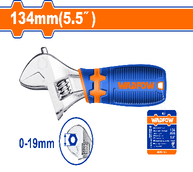 WADFOW 0-19 mm    مفتاح انكليزي مسكة كوتشوك Wadfow