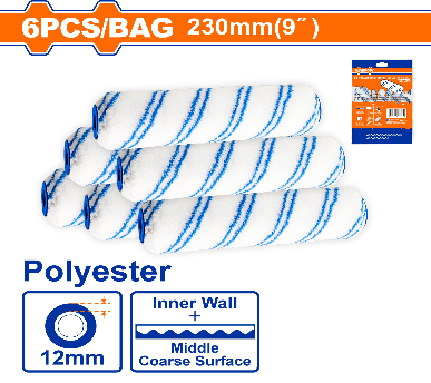 WADFOW 6 pcs 9" /230 mm  مجموعة رول دهان داخلي Wadfow